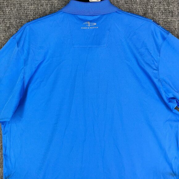 Page Tuttle Shirt Extra Large Mens Polo Microfiber Coblestone Golf Club Carolina - Picture 5 of 12